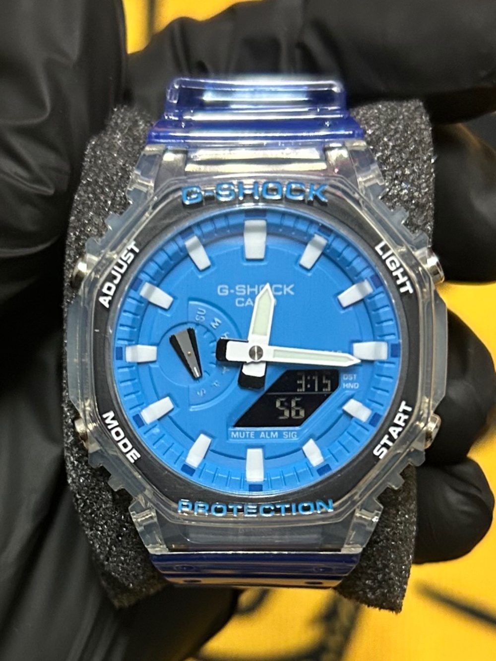 💎 CASIO G-SHOCK – CLEAR & BLUE – CUSTOM BUILD 💎